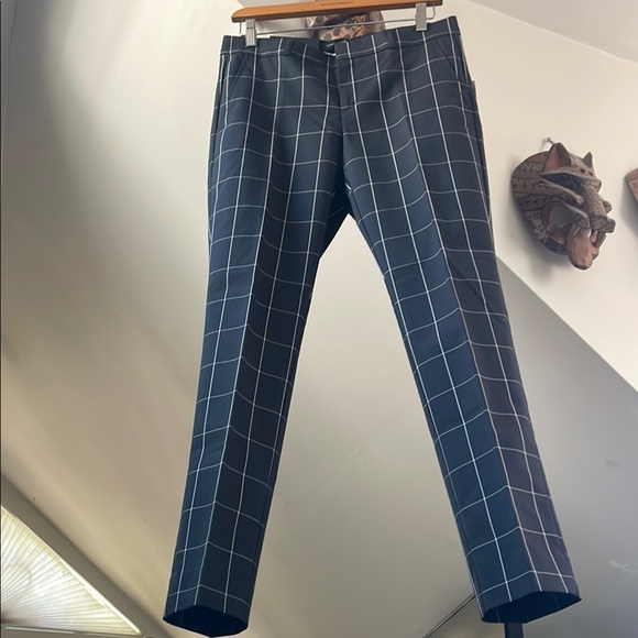 Banana Republic Ryan Slim Straight-fit Washable Windowpane Pants - Picture 9 of 9